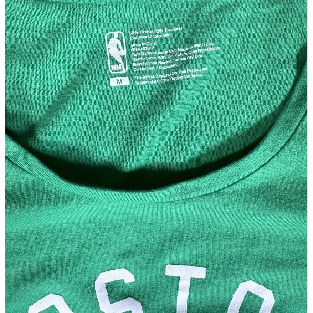 Boston Celtics NBA 1946 Women's Green Scoop Neck Long Sleeve Logo T-Shirt Size M - Picture 2 of 4